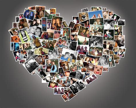 heart photo collage  alley  deviantart