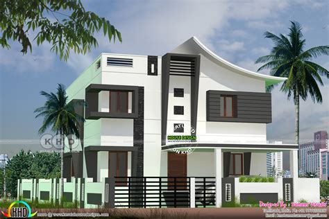 square meter mixed roof home kerala home design  floor plans