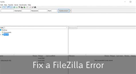 filezilla how to fix no document element found at offset error