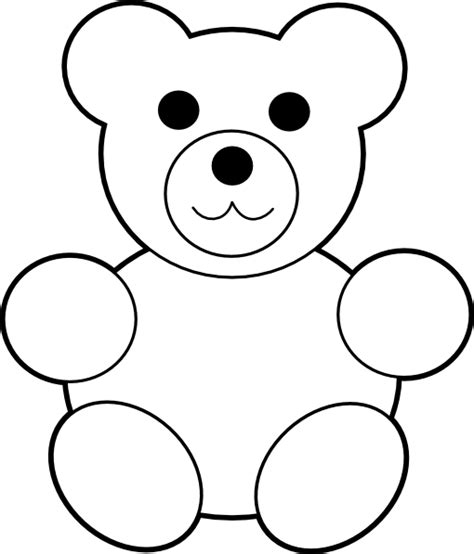 printable teddy bear clip art  clkercom vector clip art