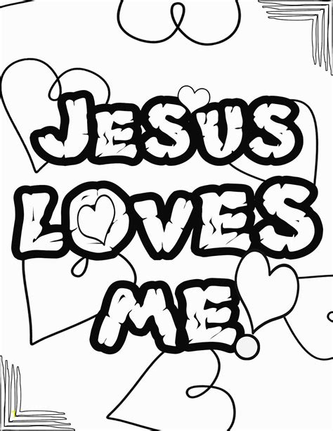 jesus loves  coloring page divyajanan