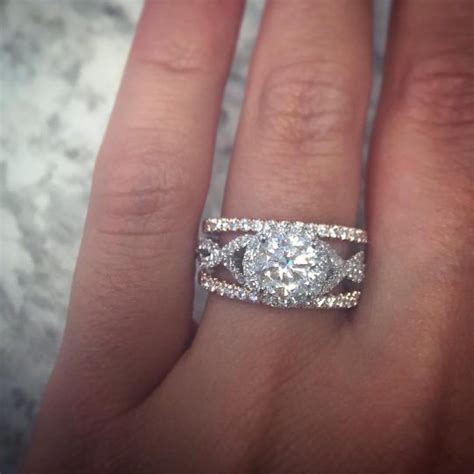 The Most Gorgeous Mixed Metal Engagement Ring And Wedding Ring Stacks