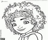 Tip Coloring Face Young Girl sketch template