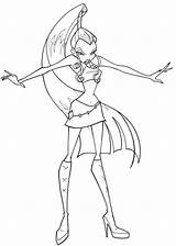 Winx Icy sketch template