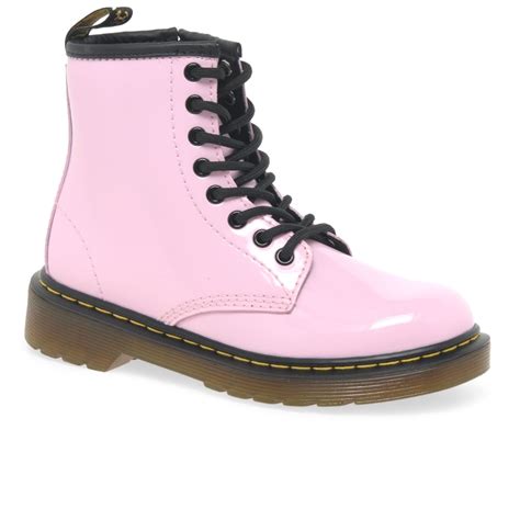 dr martens delaney pastel pink girls boots charles clinkard
