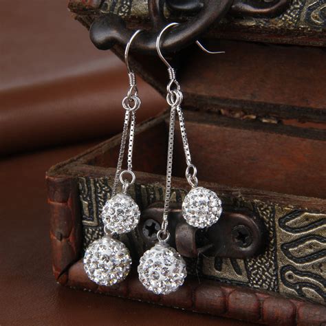 crystal double ball earrings wwwsm dollcom