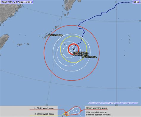 typhoon lionrock the strange guy out over the near pacific