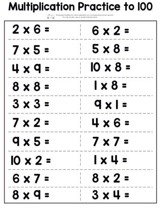multiplication worksheets itsy bitsy fun