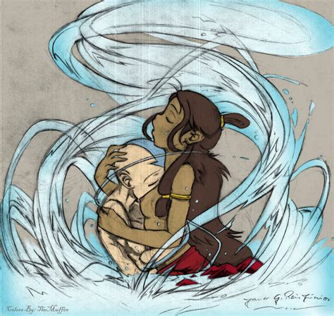 Rule 34 1girls Aang Avatar The Last Airbender Canon Couple Dark