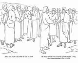 Disciples Pages Twelve Coloring Colouring Jesus Apostles Bible Colou sketch template