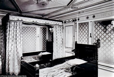 colourised images show  luxury aboard  titanic daily mail