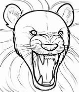 Lion Roaring Draw Drawing Easy Step Face Angry Pencil Drawings King Dragoart Anime Sketches Coloring Safari Simple Sketch Clipart Kids sketch template
