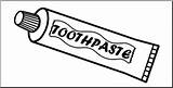 Toothpaste Paste Clipartmag sketch template