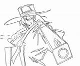 Alucard Weapon Pages Coloring sketch template
