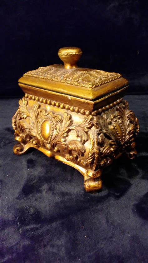 lot resin high decorative trinket box