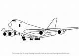 747 Step Airplanes Drawingtutorials101 Tutorial sketch template
