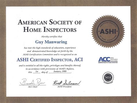 Certified Home Inspection And Appraisal Service