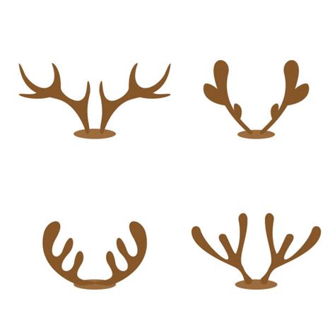 costume reindeer antlers illustrations royalty  vector