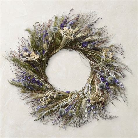 Blue Larkspur Wreath Williams Sonoma Wreaths Herb