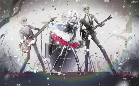 rock band anime girls wallpapers wallpaper cave