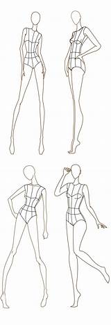 Fashion Croquis Templates Figure Designersnexus Template Drawing Female Sketch Moda Plus Size Poses sketch template