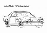 Aston Vantage Bond 4kids Kolorowanka Druku Dessus Vulcan Supercar Volant Drukowania Imię Wydrukuj Malowankę sketch template
