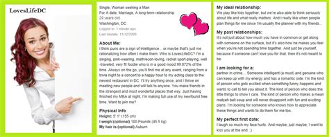 valanglia writing a personal profile for a dating site