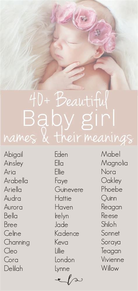 uncommon girl names with beautiful meanings uncommon girl names