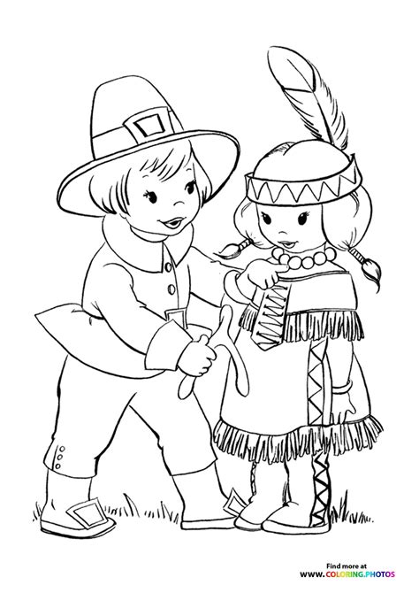 thanksgiving pilgrims coloring pages   easy print