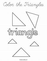 Coloring Triangles Color Cursive Built California Usa sketch template
