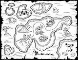 Treasure Pirate Maps Map Coloring Pages Kids Hunt Party Choose Board Printable sketch template