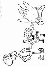 Coloring Spongebob Pages Characters Schwammkopf Popular sketch template
