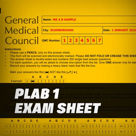 plab  exam sheet dma