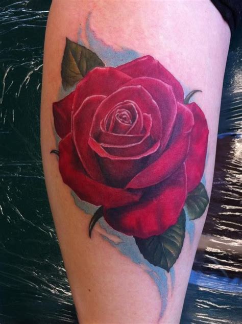 red rose tattoo images  pinterest realistic rose tattoo