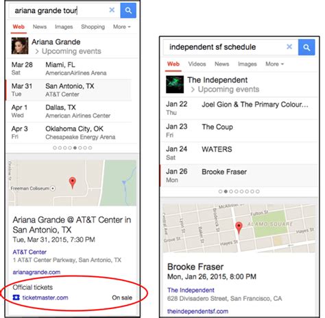 google  offering fast access  ticket purchases  searching bands  venues