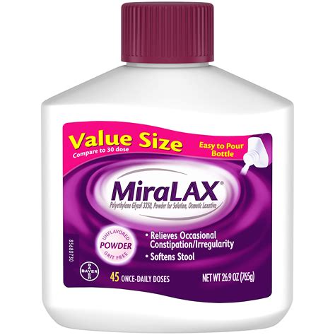 miralax laxative powder  gentle constipation relief buy