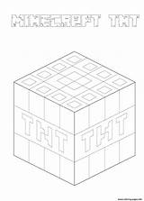 Tnt Minecraft Coloring Pages Printable Color sketch template