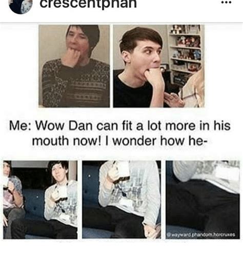 crescent onan me wow dan can fit a lot more in his mouth now i wonder