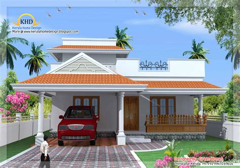 kerala style single floor house plan 1500 sq ft home