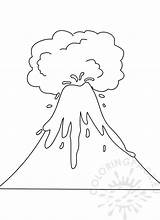 Volcano Coloring Pages Preschool Reddit Email Twitter sketch template