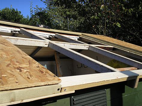 shed roof part  installing  window workshopshed