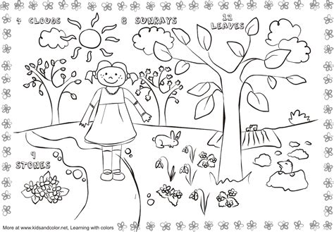 coloring pictures  spring season  printables