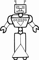 Robot Coloring Pages Clipart Cartoon Clipartmag Drawing Choose Board Draw Learn Print sketch template
