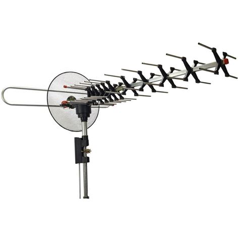 digital outdoor tv antenna uhfvhffm signal reception hdtv  degree