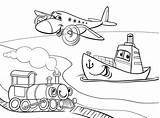 Coloring Pages Transport Water Print Kitchenware Sun sketch template
