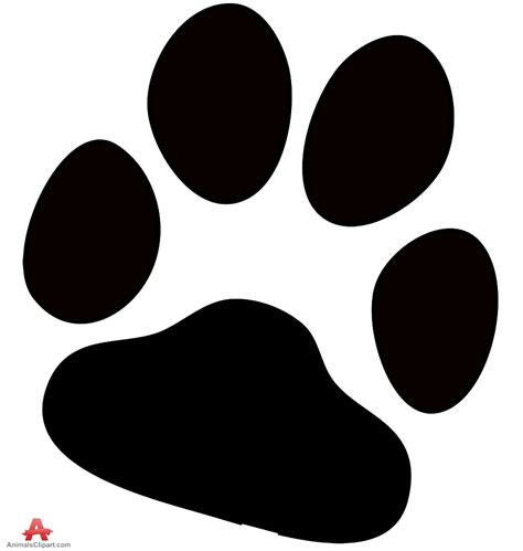 dog paw prints dog paw print  clipart design  wikiclipart