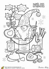 Christmas Coloring Pages Coloriage Gnome Noel Drawings Choose Board Manó Karácsonyi sketch template