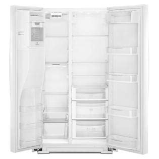 kenmore elite   cu ft counter depth side  side refrigerator white