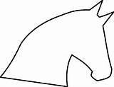 Paardenhoofd Kleurplaat Hoefijzer Downloaden sketch template
