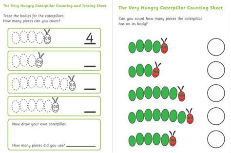 caterpillar math worksheets worksheets